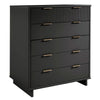 Granville 45.27’’ Modern Tall Dresser with 5 Full Extension Drawers in Dark Grey MHC-DR-5025