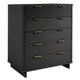 Granville 45.27’’ Modern Tall Dresser with 5 Full Extension Drawers in Dark Grey MHC-DR-5025