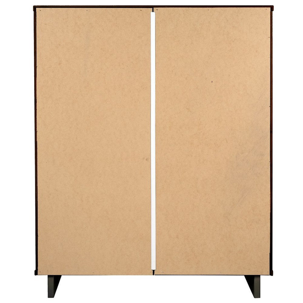 Granville 45.27’’ Modern Tall Dresser with 5 Full Extension Drawers in Dark Grey MHC-DR-5025