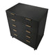 Granville 45.27’’ Modern Tall Dresser with 5 Full Extension Drawers in Dark Grey MHC-DR-5025
