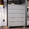 Granville 45.27’’ Modern Tall Dresser with 5 Full Extension Drawers in Light Grey MHC-DR-5026