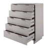 Granville 45.27’’ Modern Tall Dresser with 5 Full Extension Drawers in Light Grey MHC-DR-5026