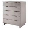 Granville 45.27’’ Modern Tall Dresser with 5 Full Extension Drawers in Light Grey MHC-DR-5026