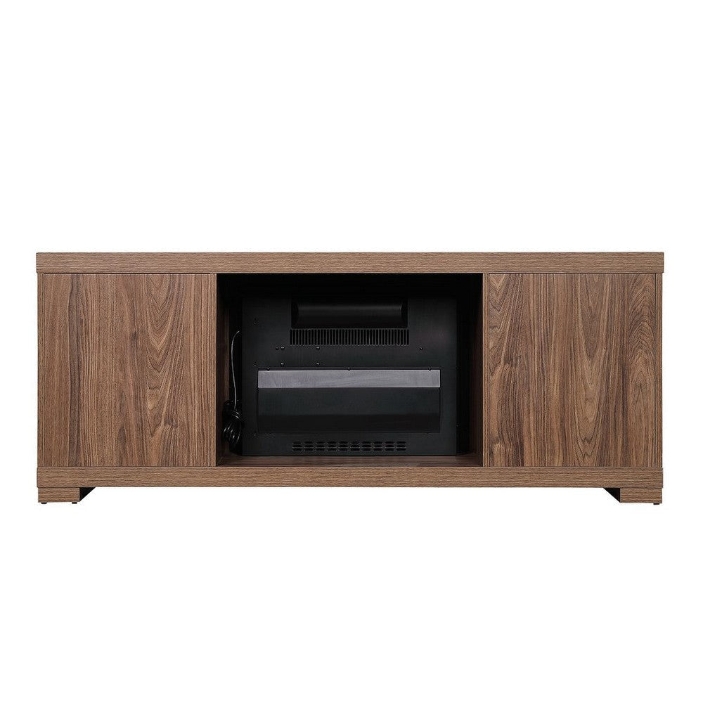 Richmond 60’’ Fireplace with 2 Drawers and 2 Shelves in Brown MHC-FP1-BR