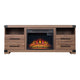 Richmond 60" Fireplace with 2 Drawers and 2 Shelves in Brown