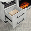 Richmond 60’’ Fireplace with 2 Drawers and 2 Shelves in Grey MHC-FP1-GY