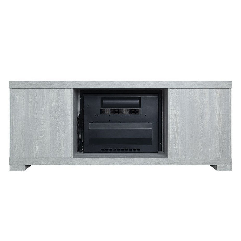 Richmond 60’’ Fireplace with 2 Drawers and 2 Shelves in Grey MHC-FP1-GY