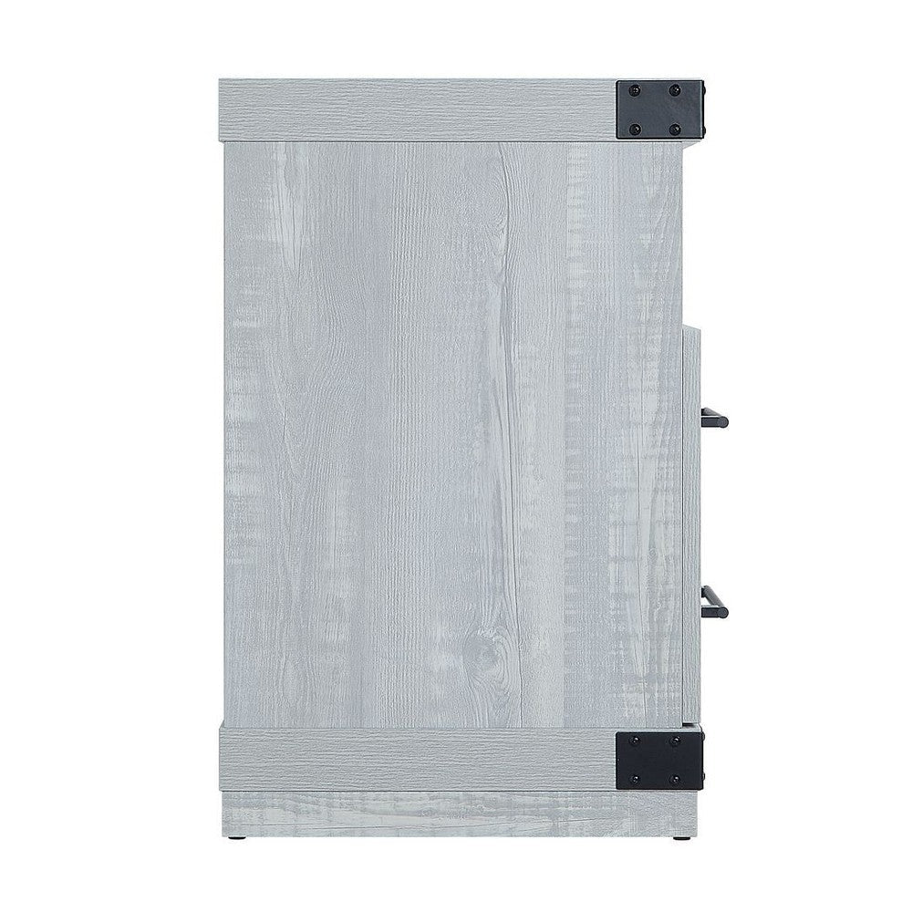 Richmond 60’’ Fireplace with 2 Drawers and 2 Shelves in Grey MHC-FP1-GY