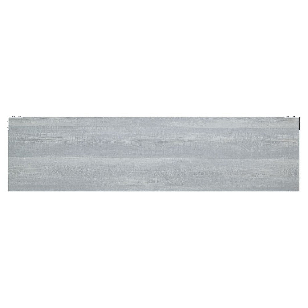 Richmond 60’’ Fireplace with 2 Drawers and 2 Shelves in Grey MHC-FP1-GY