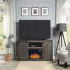 Myrtle 60’’ Fireplace with 2 Sliding Doors and Media Wire Management in Heavy Brown MHC-FP2-BR