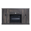 Myrtle 60’’ Fireplace with 2 Sliding Doors and Media Wire Management in Heavy Brown MHC-FP2-BR