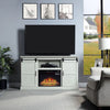 Myrtle 60’’ Fireplace with 2 Sliding Doors and Media Wire Management in Cream Oak MHC-FP2-CR