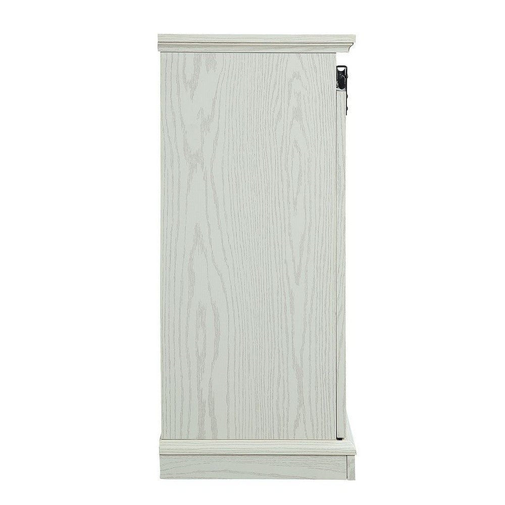 Myrtle 60’’ Fireplace with 2 Sliding Doors and Media Wire Management in Cream Oak MHC-FP2-CR