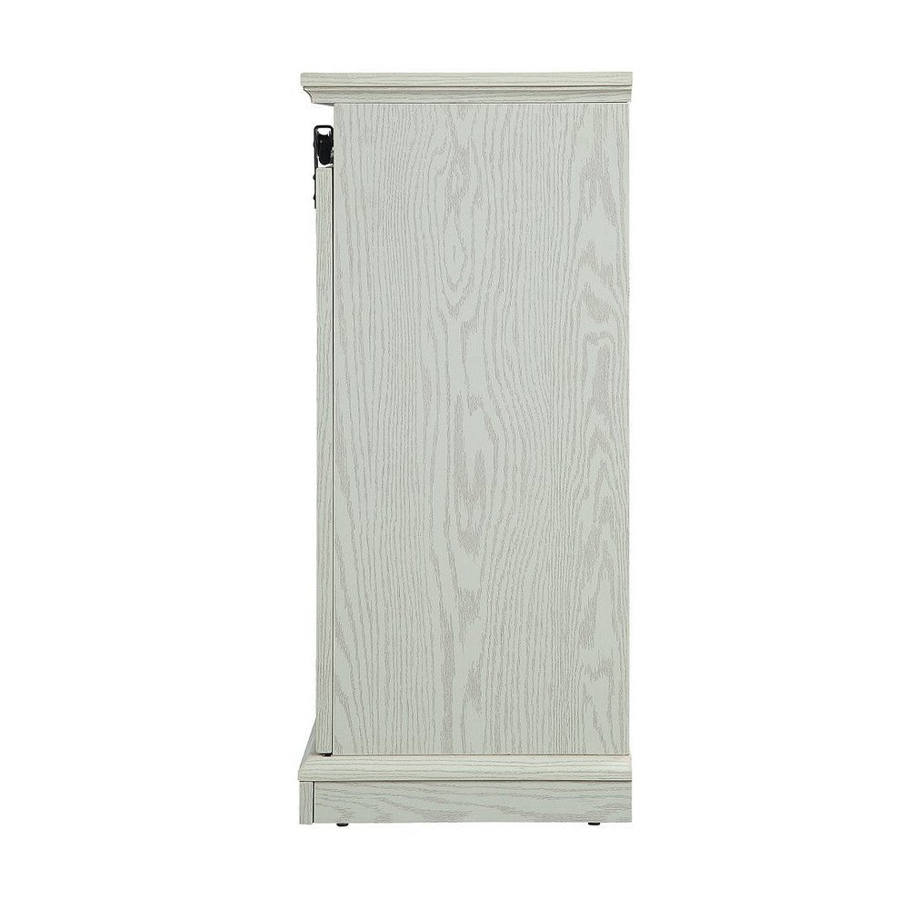 Myrtle 60’’ Fireplace with 2 Sliding Doors and Media Wire Management in Cream Oak MHC-FP2-CR