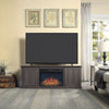 Franklin 60’’ Fireplace with 2 Doors in Heavy Brown MHC-FP3-BR