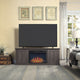 Franklin 60’’ Fireplace with 2 Doors in Heavy Brown MHC-FP3-BR