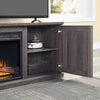 Franklin 60’’ Fireplace with 2 Doors in Heavy Brown MHC-FP3-BR