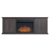 Franklin 60" Fireplace with 2 Doors in Heavy Brown