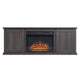 Franklin 60" Fireplace with 2 Doors in Heavy Brown