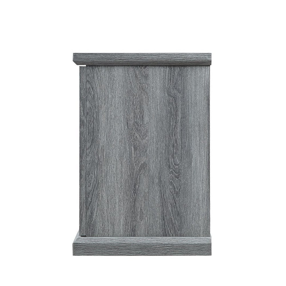 Franklin 60’’ Fireplace with 2 Doors in Grey MHC-FP3-GY