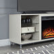 Brighton 60’’ Fireplace with Glass Shelves and Media Wire Management in Beige MHC-FP4-BG