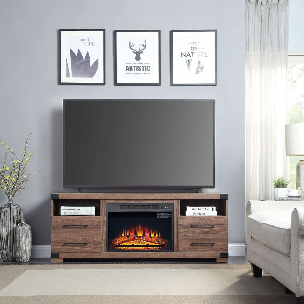 Electric 23 ’ Fireplace Box with Heat Functionality MHC-FPBOX1