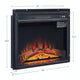 Electric 23 ’ Fireplace Box with Heat Functionality MHC-FPBOX1