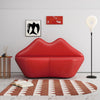 Kiss 61.8 in. Red Faux Leather 2-Seater Loveseat MHC-LS010-RD
