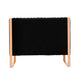 Trillium 57.48 in. Black and Gold Velvet 2-Seater Loveseat MHC-LS016-BK