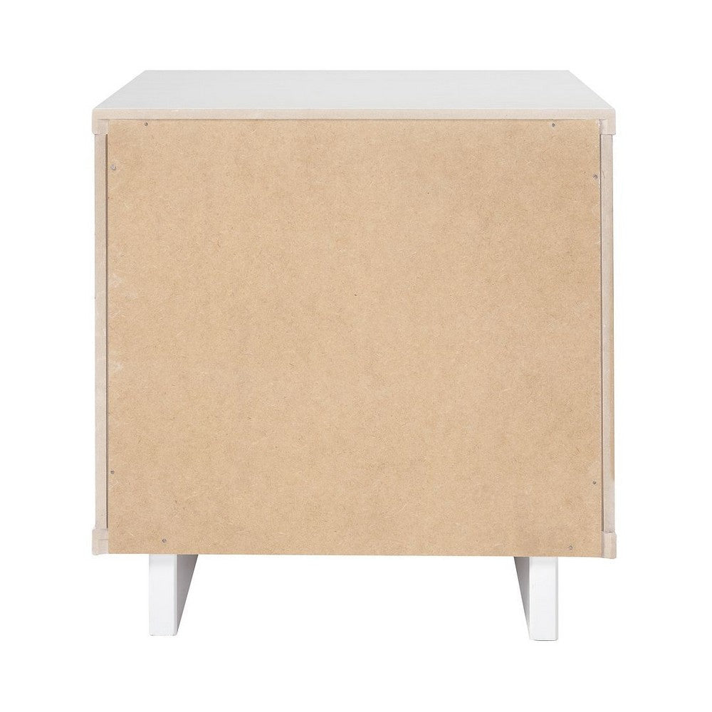 Granville Modern Nightstand 1.0 with 1 Full Extension Drawers in White MHC-NS-5001