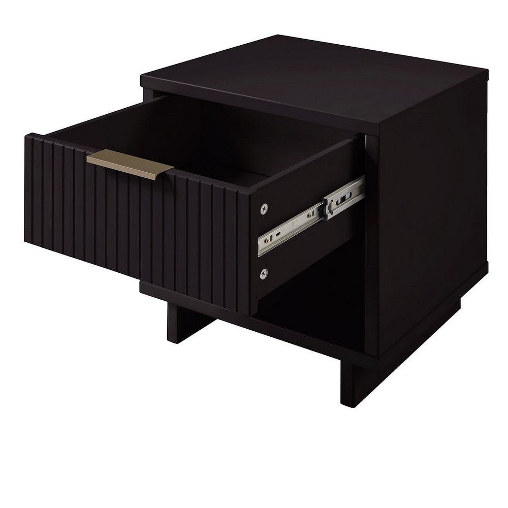 Granville Modern Nightstand 1.0 with 1 Full Extension Drawers in Black MHC-NS-5002