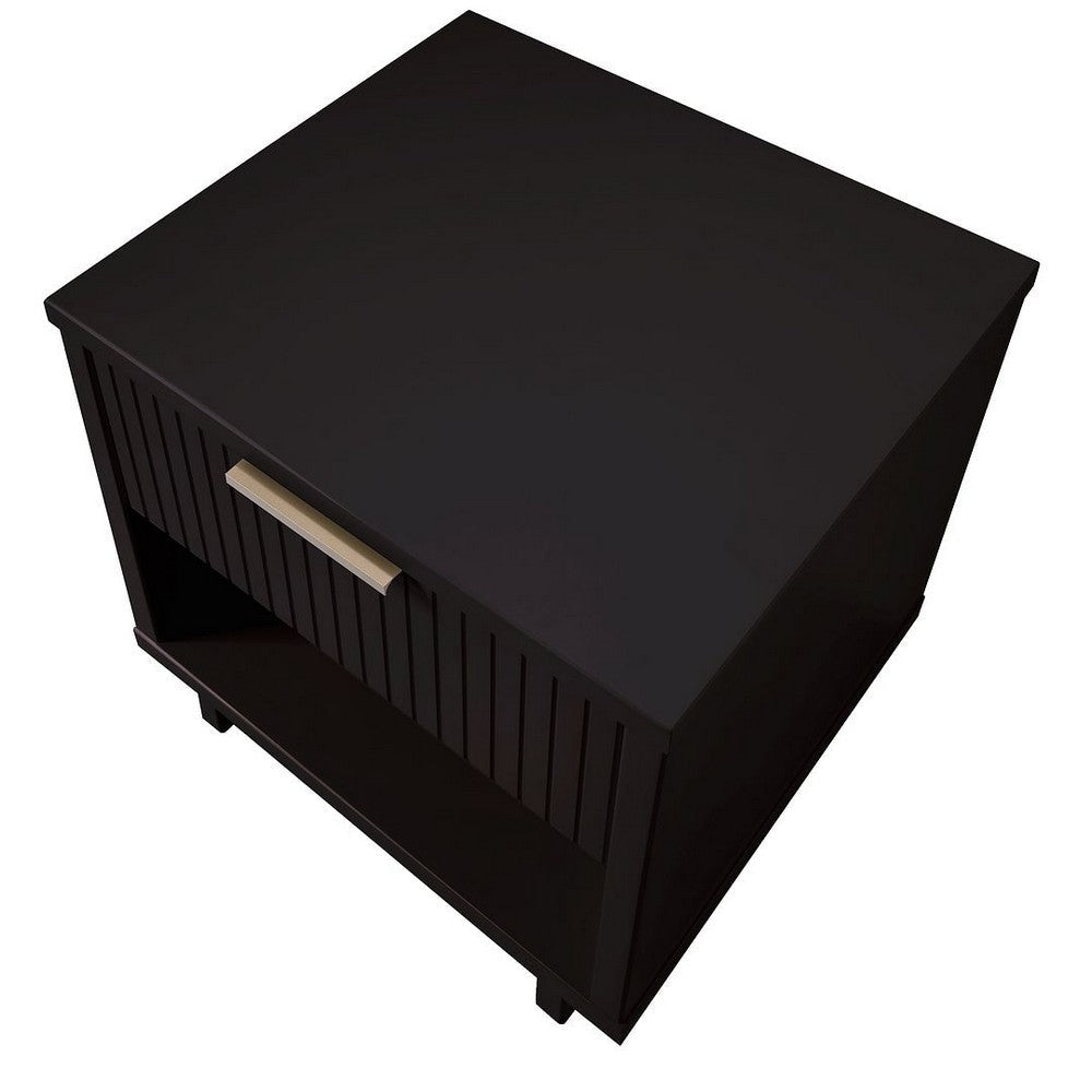 Granville Modern Nightstand 1.0 with 1 Full Extension Drawers in Black MHC-NS-5002