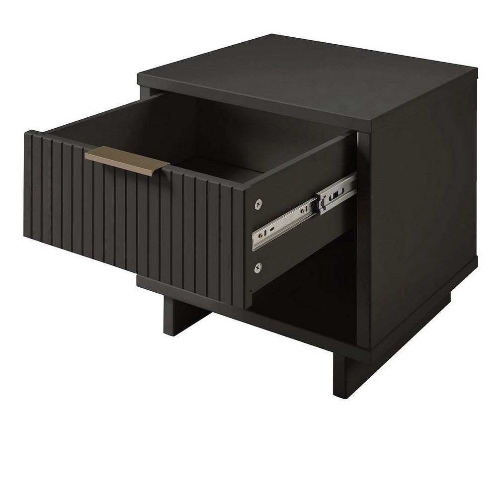 Granville Modern Nightstand 1.0 with 1 Full Extension Drawers in Dark Grey MHC-NS-5005