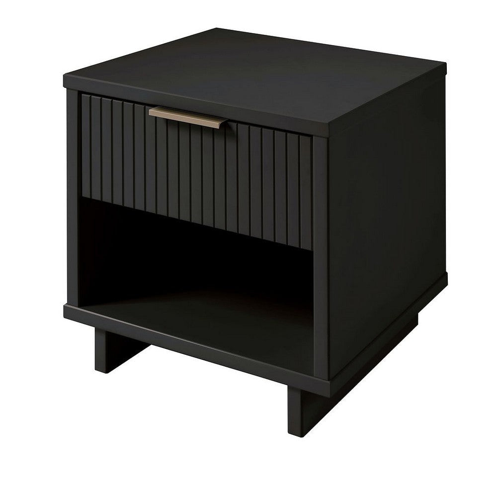 Granville Modern Nightstand 1.0 with 1 Full Extension Drawers in Dark Grey MHC-NS-5005
