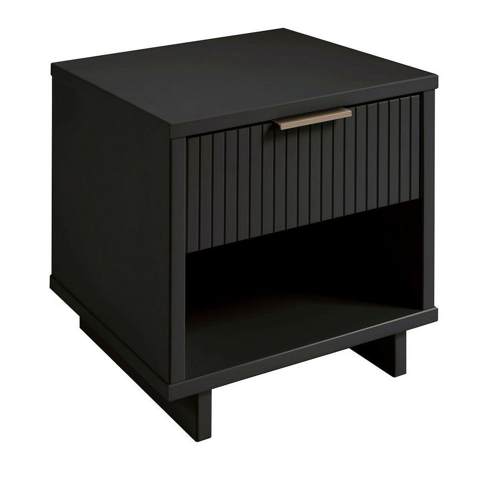 Granville Modern Nightstand 1.0 with 1 Full Extension Drawers in Dark Grey MHC-NS-5005