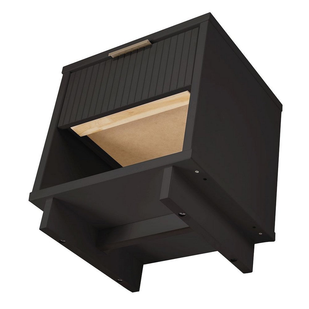 Granville Modern Nightstand 1.0 with 1 Full Extension Drawers in Dark Grey MHC-NS-5005