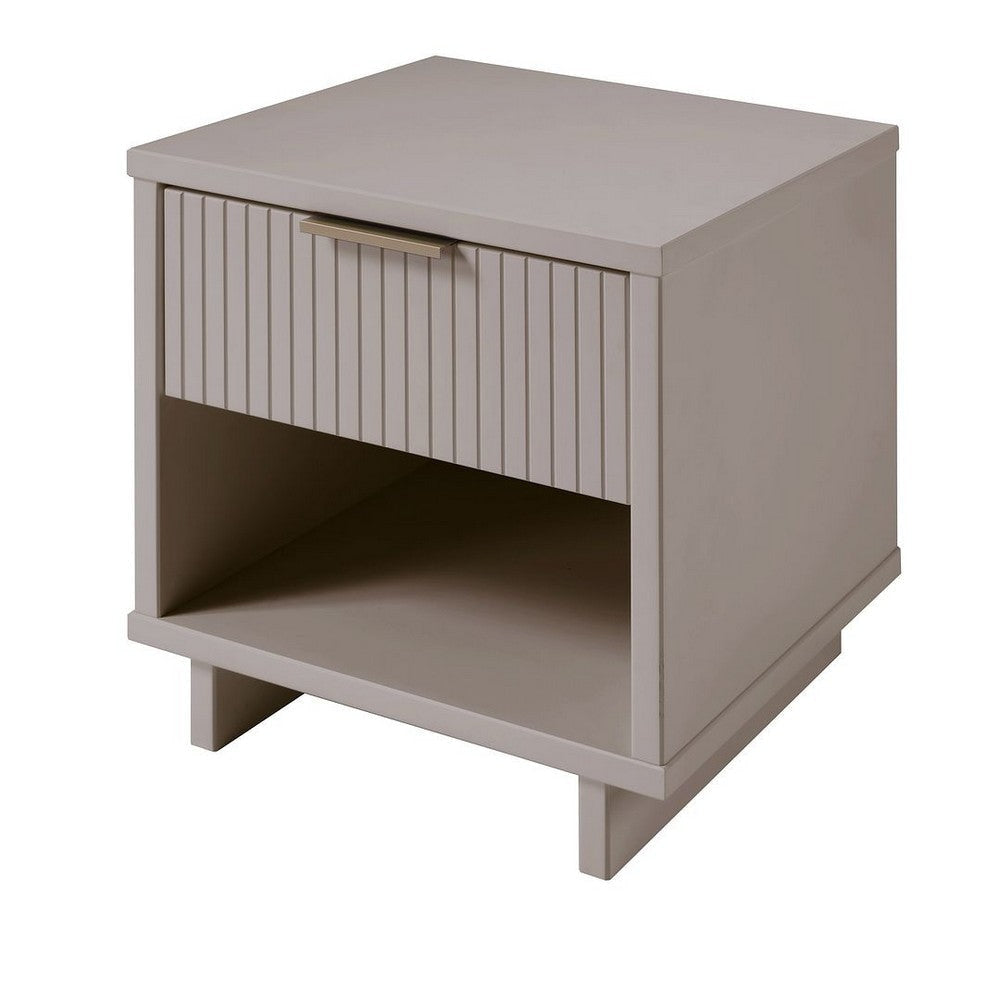 Granville Modern Nightstand 1.0 with 1 Full Extension Drawers in Light Grey MHC-NS-5006