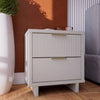Granville Modern Nightstand 2.0 with 2 Full Extension Drawers in White MHC-NS-5011