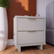 Granville Modern Nightstand 2.0 with 2 Full Extension Drawers in White MHC-NS-5011