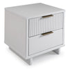 Granville Modern Nightstand 2.0 with 2 Full Extension Drawers in White MHC-NS-5011