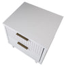 Granville Modern Nightstand 2.0 with 2 Full Extension Drawers in White MHC-NS-5011