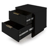 Granville Modern Nightstand 2.0 with 2 Full Extension Drawers in Black MHC-NS-5012