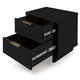 Granville Modern Nightstand 2.0 with 2 Full Extension Drawers in Black MHC-NS-5012