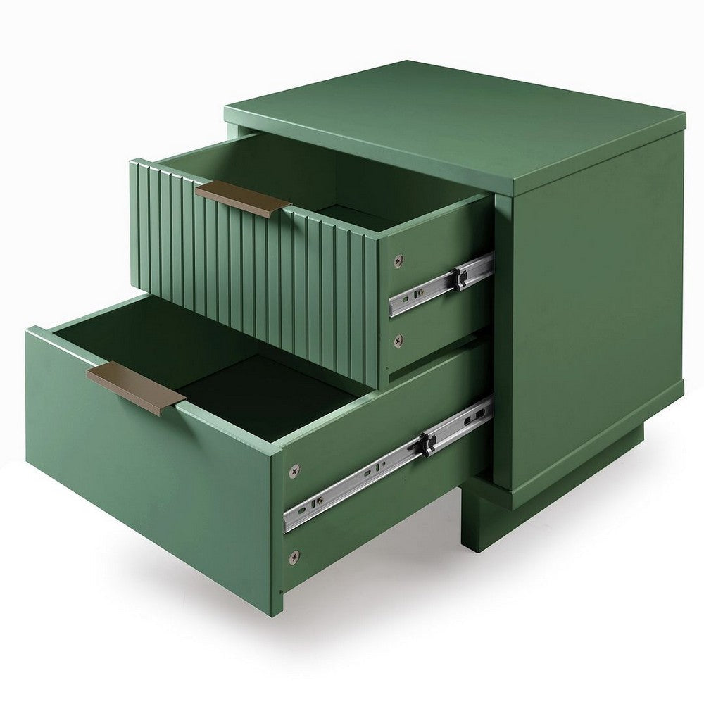 Granville Modern Nightstand 2.0 with 2 Full Extension Drawers in Sage Green MHC-NS-5013