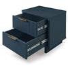Granville Modern Nightstand 2.0 with 2 Full Extension Drawers in Midnight Blue MHC-NS-5014