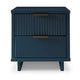 Granville Modern Nightstand 2.0 with 2 Full Extension Drawers in Midnight Blue