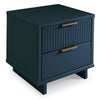 Granville Modern Nightstand 2.0 with 2 Full Extension Drawers in Midnight Blue MHC-NS-5014