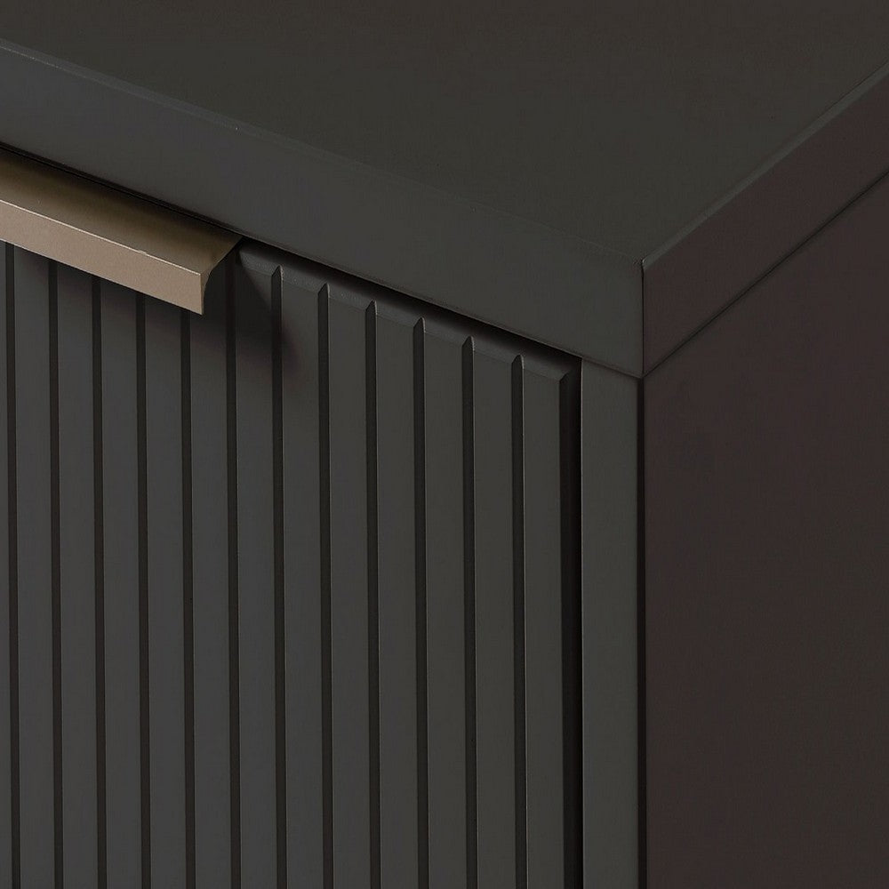 Granville Modern Nightstand 2.0 with 2 Full Extension Drawers in Dark Grey MHC-NS-5015