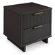 Granville Modern Nightstand 2.0 with 2 Full Extension Drawers in Dark Grey MHC-NS-5015