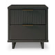 Granville Modern Nightstand 2.0 with 2 Full Extension Drawers in Dark Grey